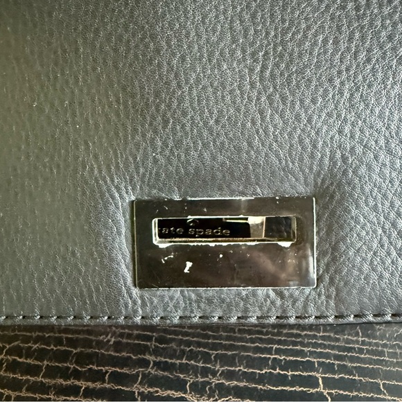 Kate Spade Black Leather and Suede Magnolia Park Top Handle Bag - Picture 10 of 15
